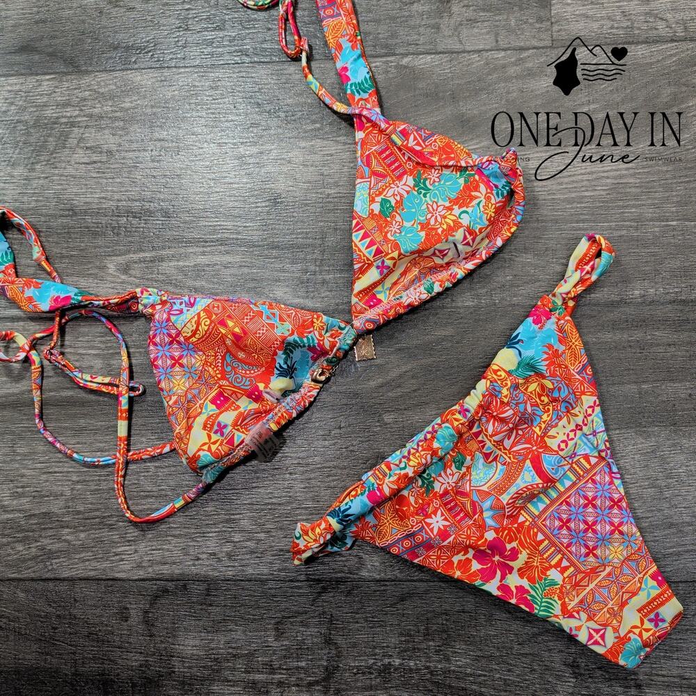 RoseSeek Adjustable Triangle Bikini Swimsuit Size S - Picture 4 of 4